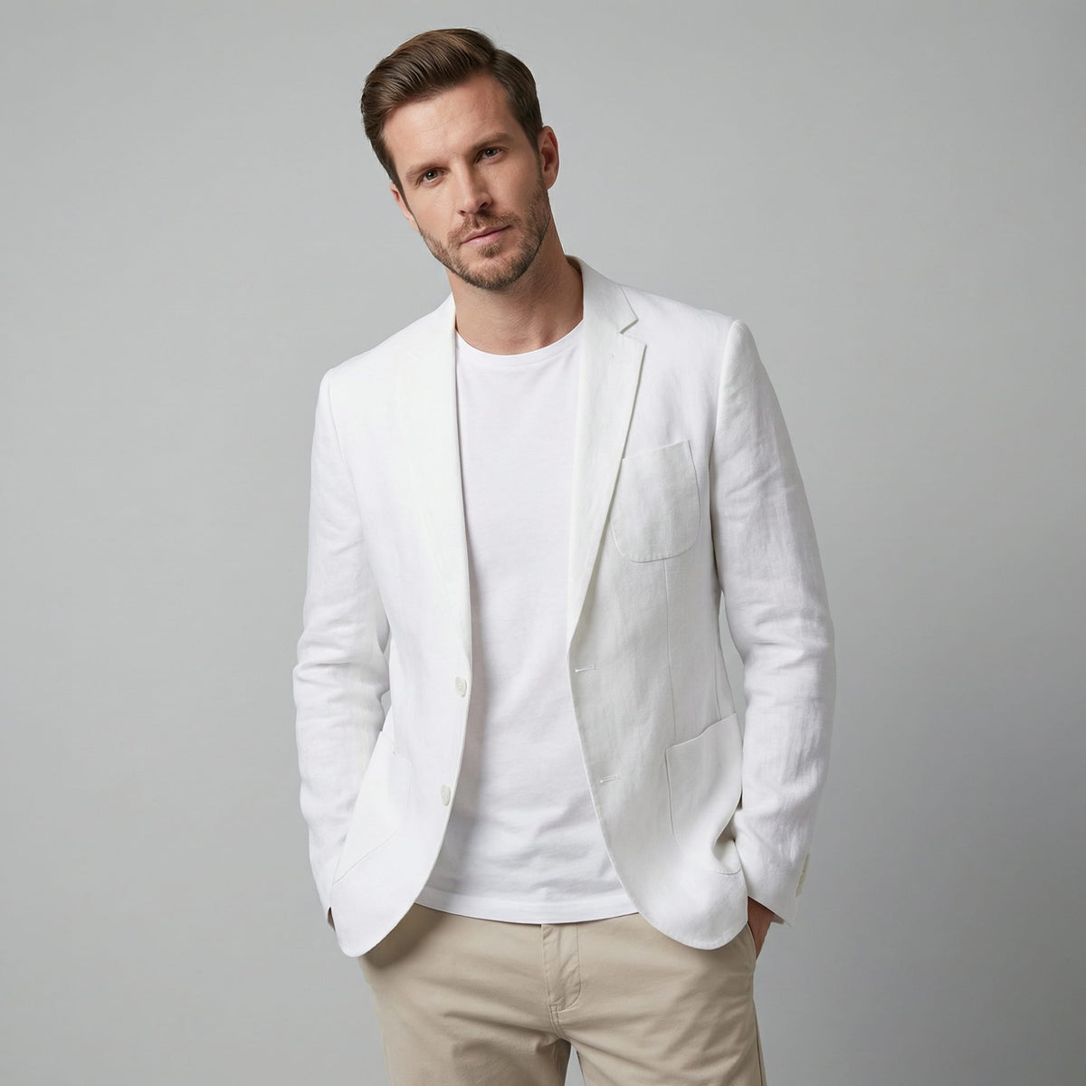 Gannon Lightweight Linen Blazer