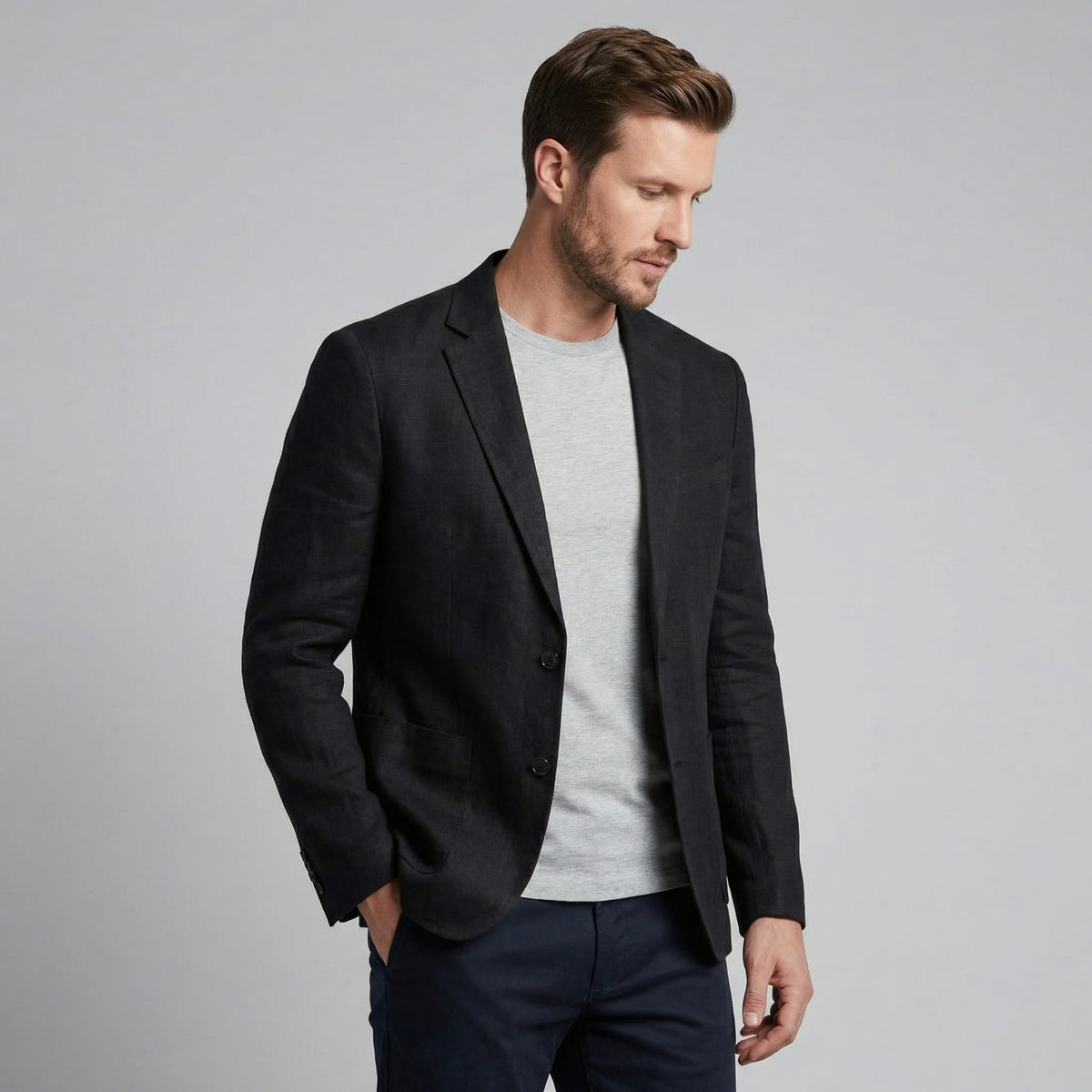 Gannon Lightweight Linen Blazer