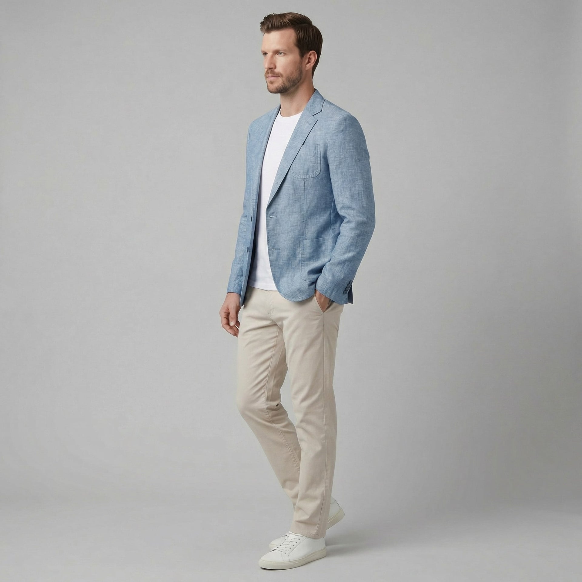Gannon Lightweight Linen Blazer