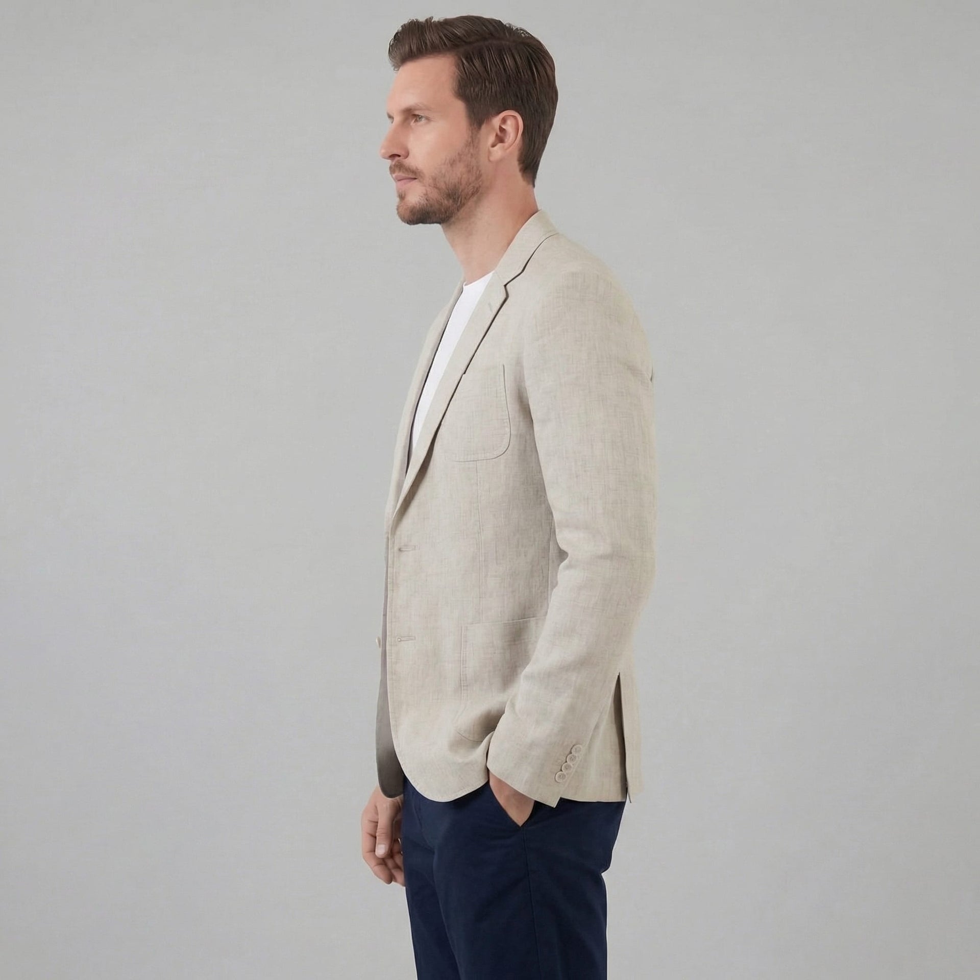 Gannon Lightweight Linen Blazer