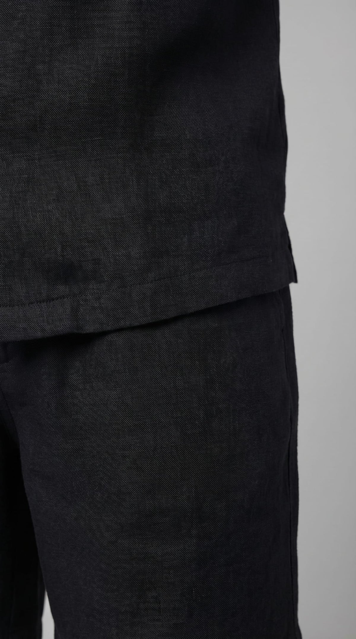 Carson Linen Blend Camp Collar Shirt and Shorts Set