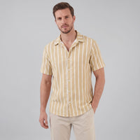 Judah Linen Blend Camp Collar Shirt