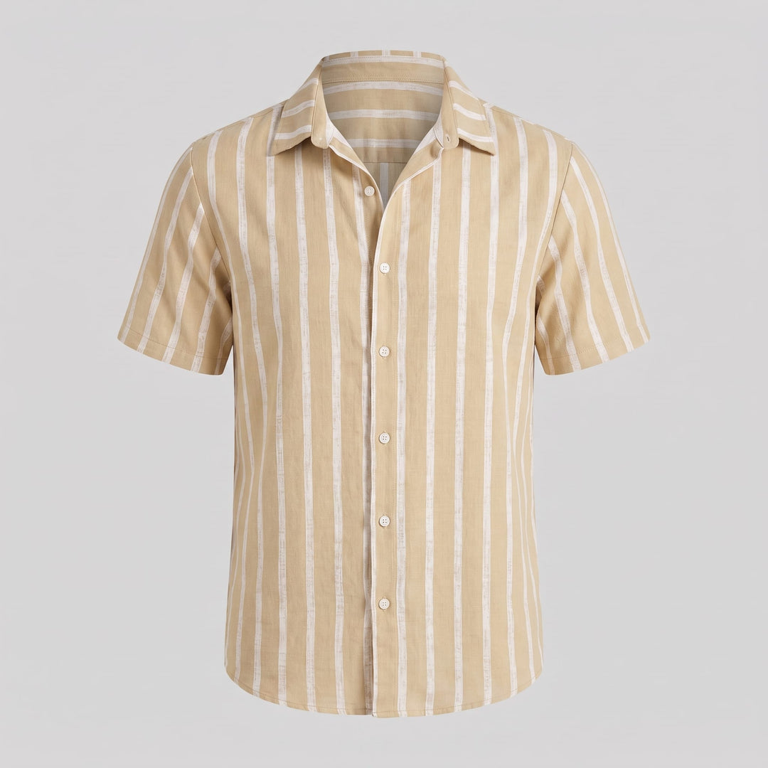 Judah Linen Blend Camp Collar Shirt