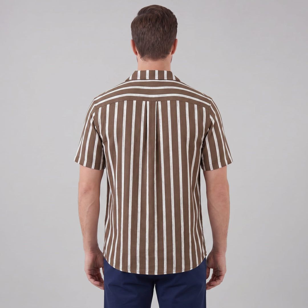 Judah Linen Blend Camp Collar Shirt