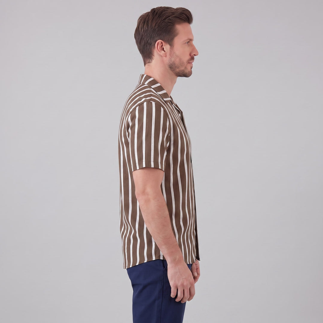 Judah Linen Blend Camp Collar Shirt