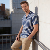 Judah Linen Blend Camp Collar Shirt