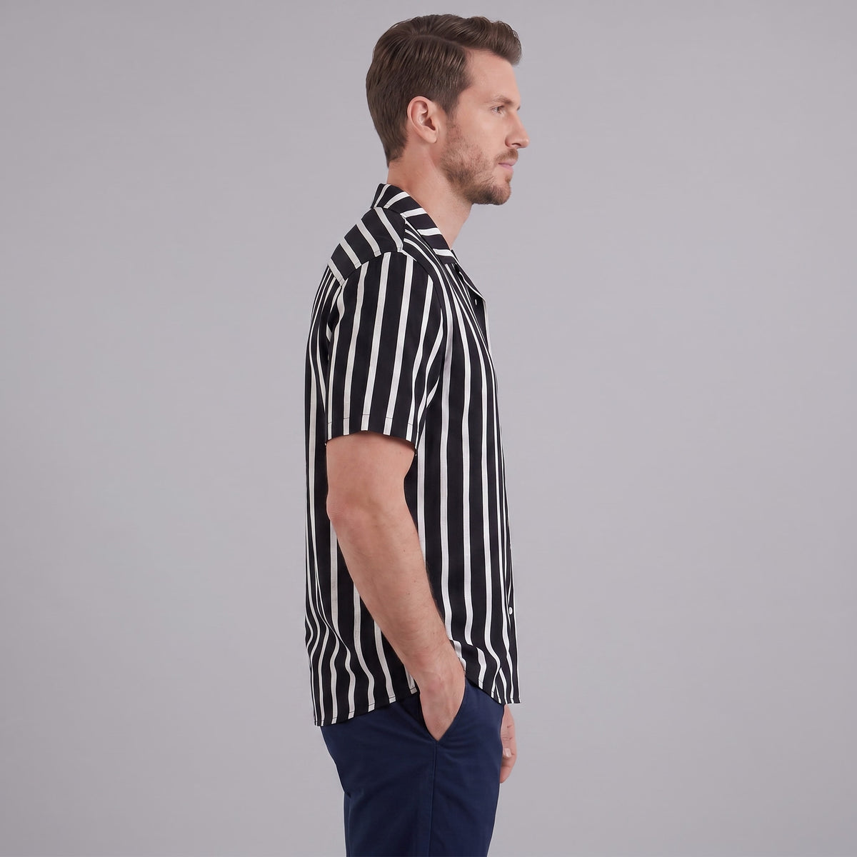 Judah Linen Blend Camp Collar Shirt