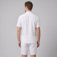 Clayton Linen Camp Collar Shirt and Shorts Set