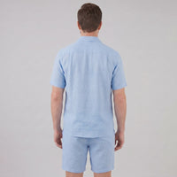 Clayton Linen Camp Collar Shirt and Shorts Set