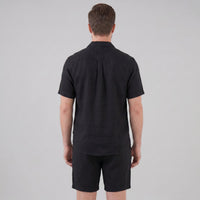 Clayton Linen Camp Collar Shirt and Shorts Set