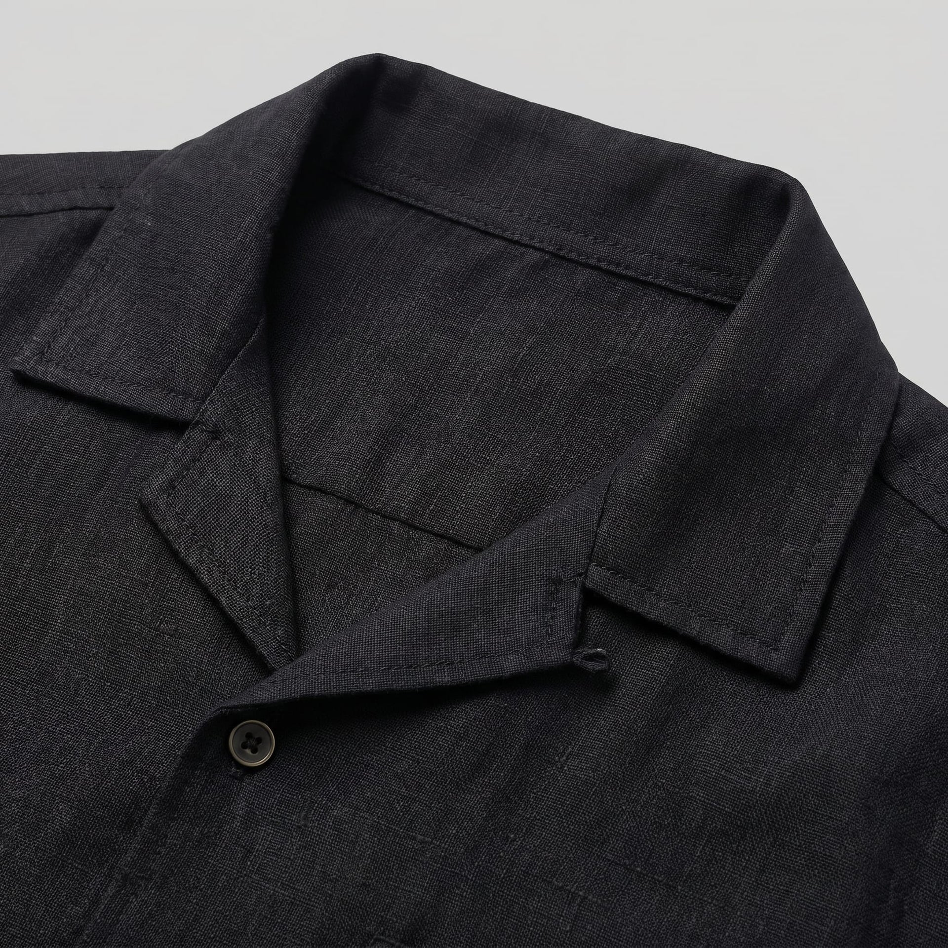 Clayton Linen Camp Collar Shirt and Shorts Set