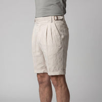 Emory Adjustable Waist Linen Shorts