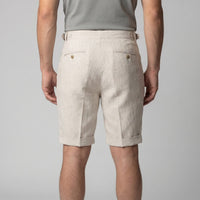 Emory Adjustable Waist Linen Shorts