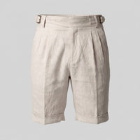 Emory Adjustable Waist Linen Shorts