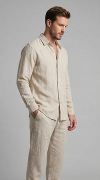 Cody Linen Shirt and Pants Set