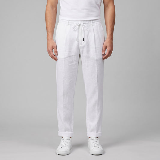 Sinclair Pleated Linen Blend Pants_1