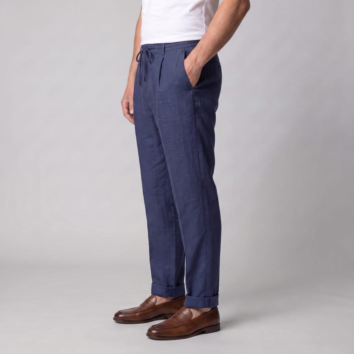 Sinclair Pleated Linen Blend Pants_10