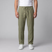 Sinclair Pleated Linen Blend Pants