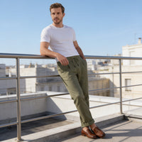Sinclair Pleated Linen Blend Pants