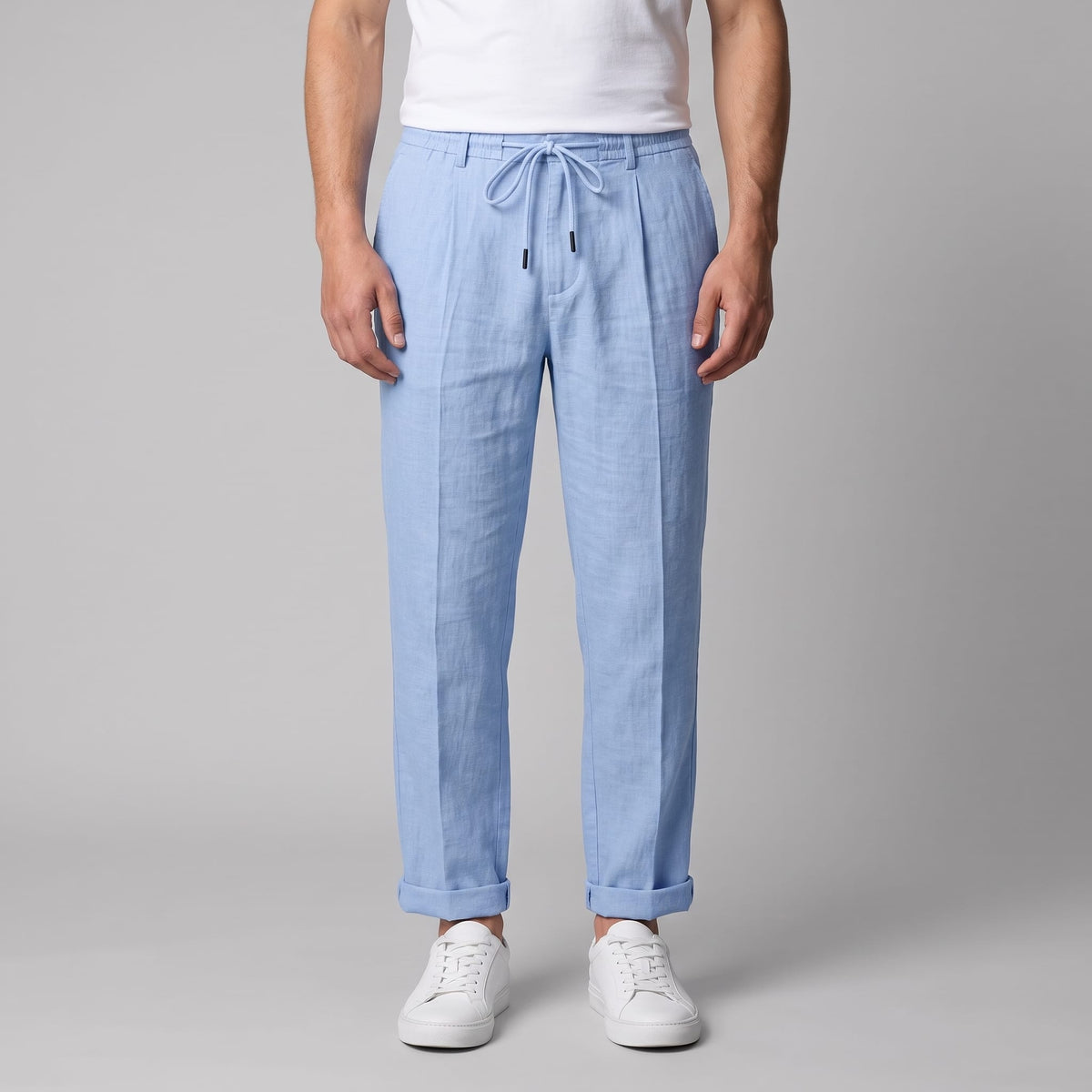 Sinclair Pleated Linen Blend Pants