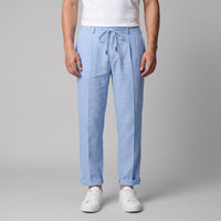 Sinclair Pleated Linen Blend Pants