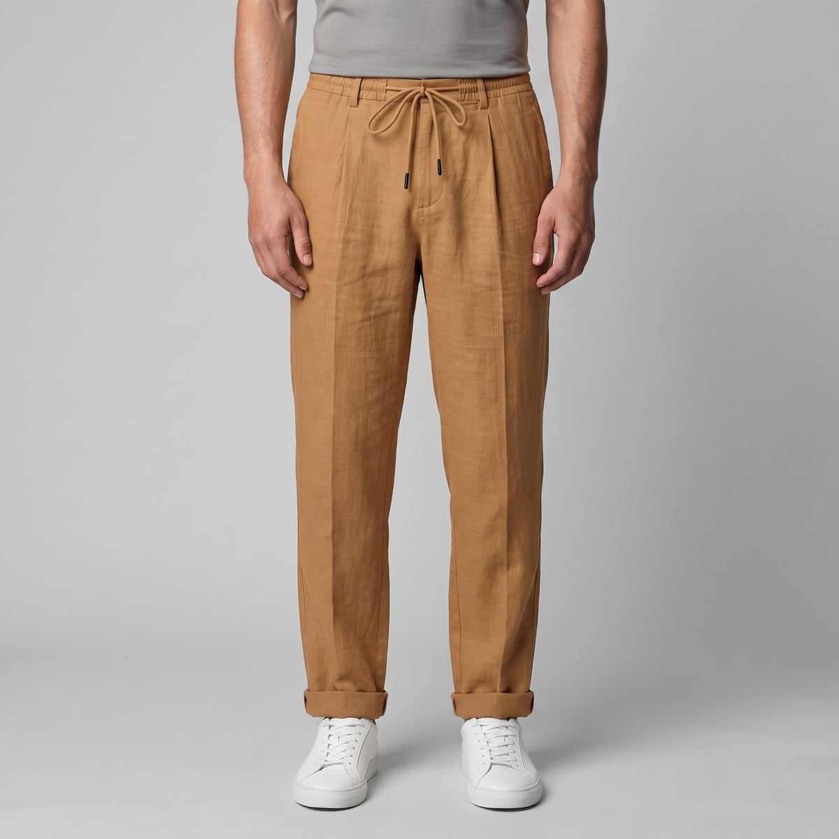 Sinclair Pleated Linen Blend Pants_44