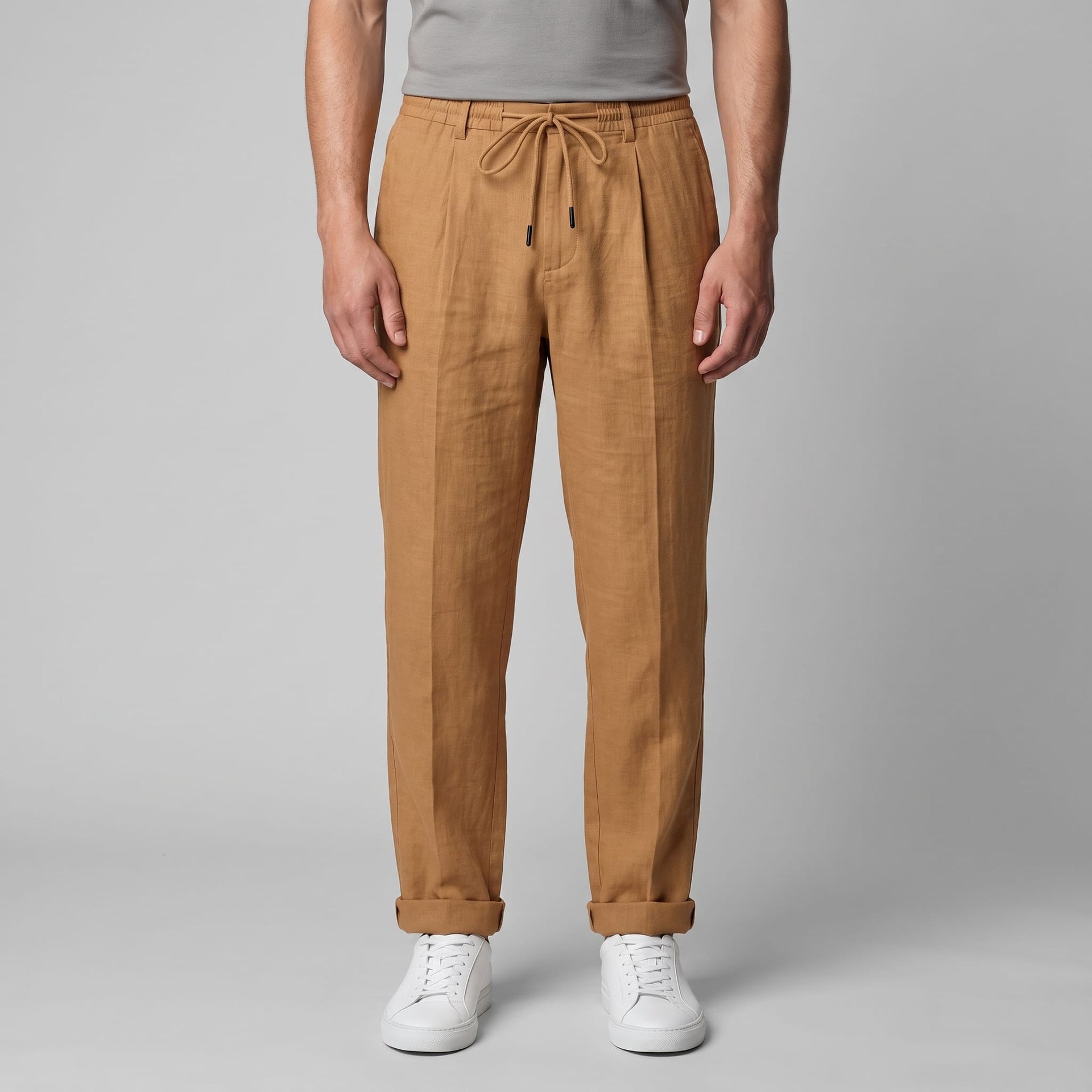 Sinclair Pleated Linen Blend Pants