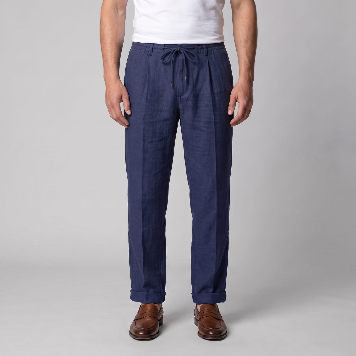 Sinclair Pleated Linen Blend Pants_7