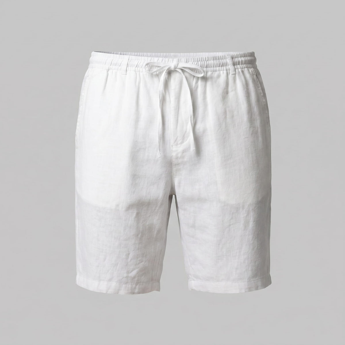Everard Linen Blend Drawstring Shorts_10
