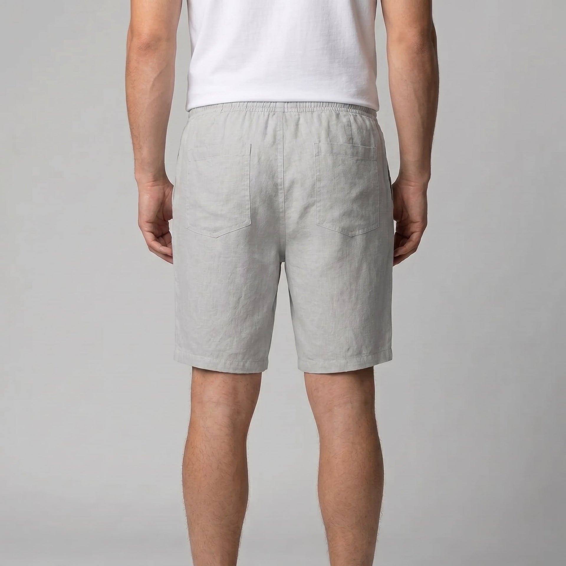 Everard Linen Blend Drawstring Shorts