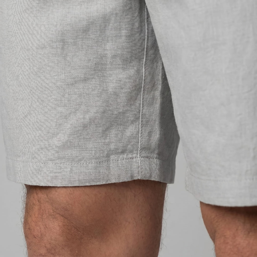Everard Linen Blend Drawstring Shorts