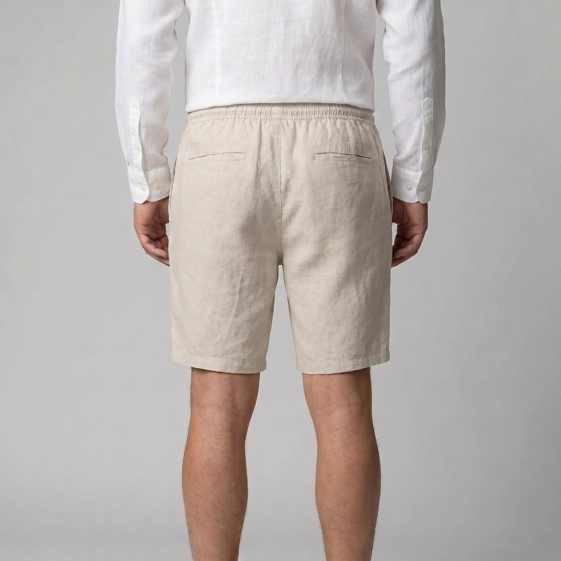 Everard Linen Blend Drawstring Shorts