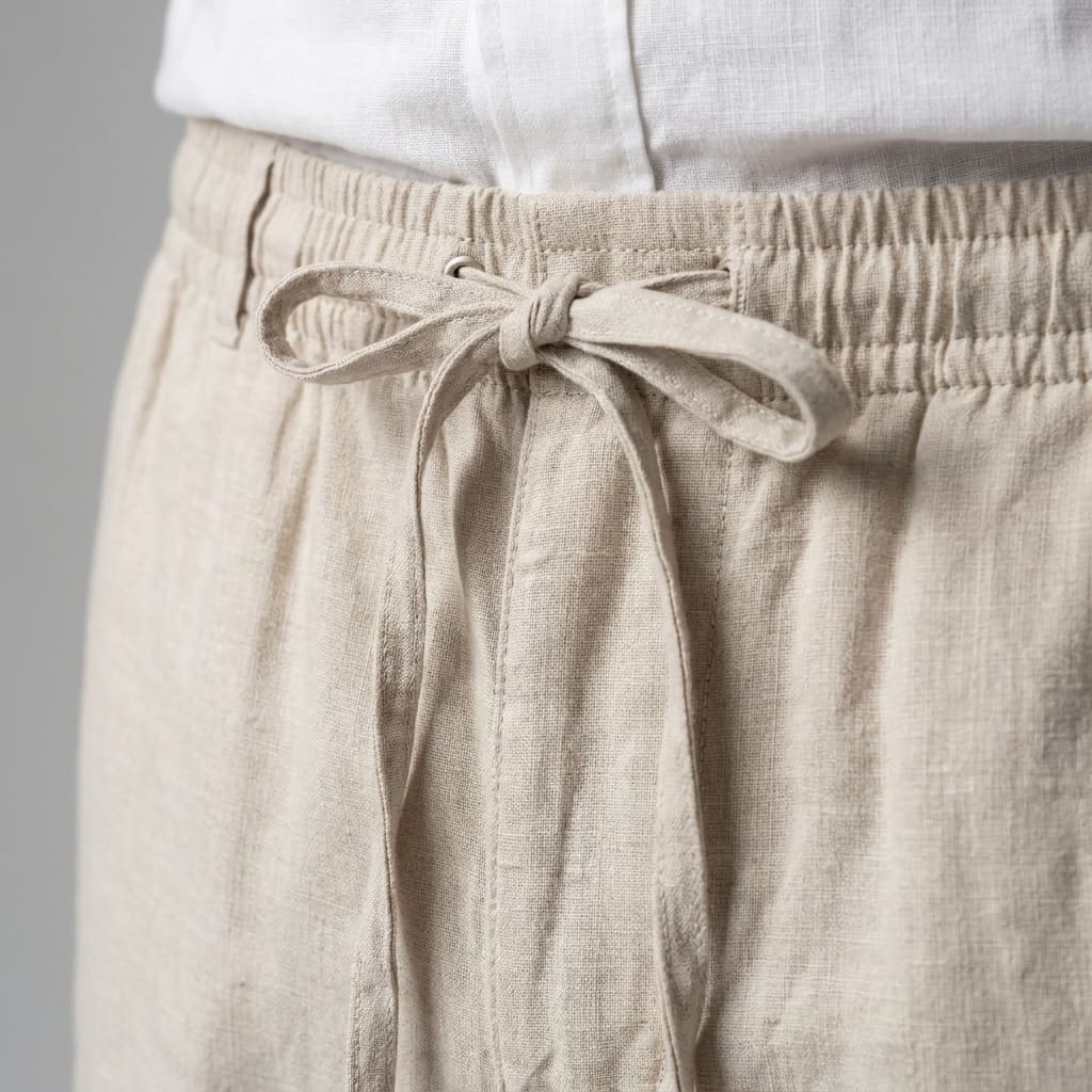 Everard Linen Blend Drawstring Shorts_19