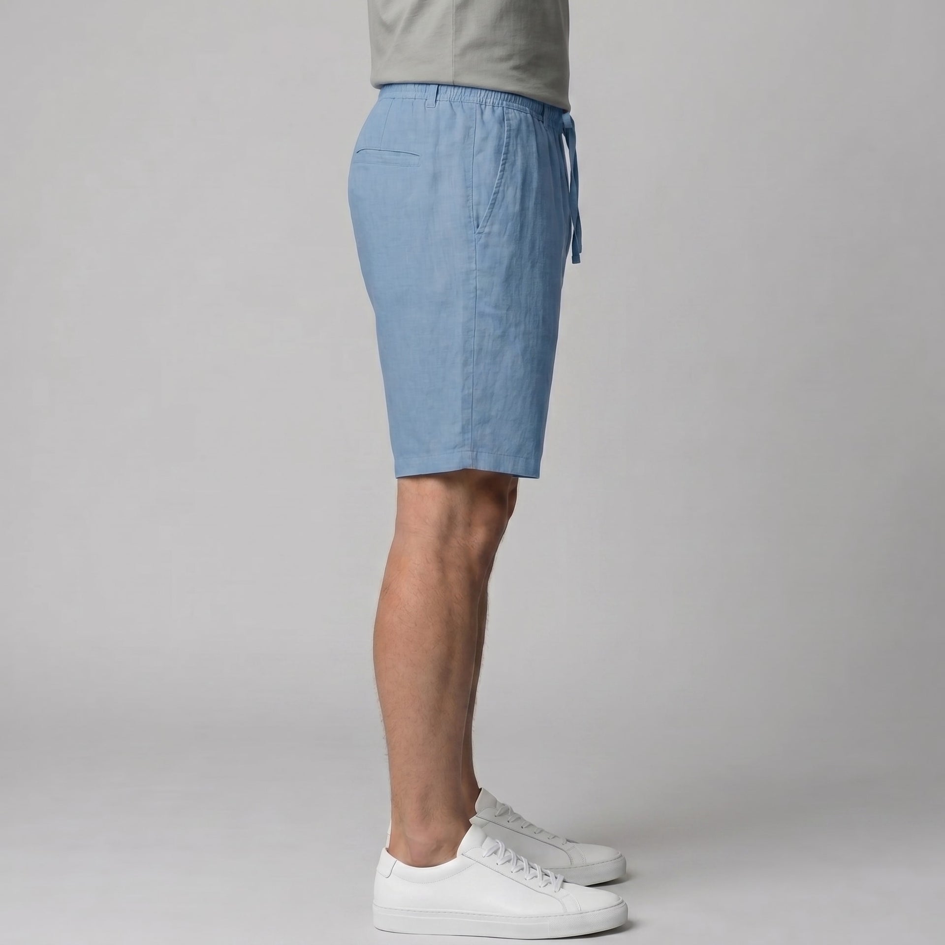 Everard Linen Blend Drawstring Shorts