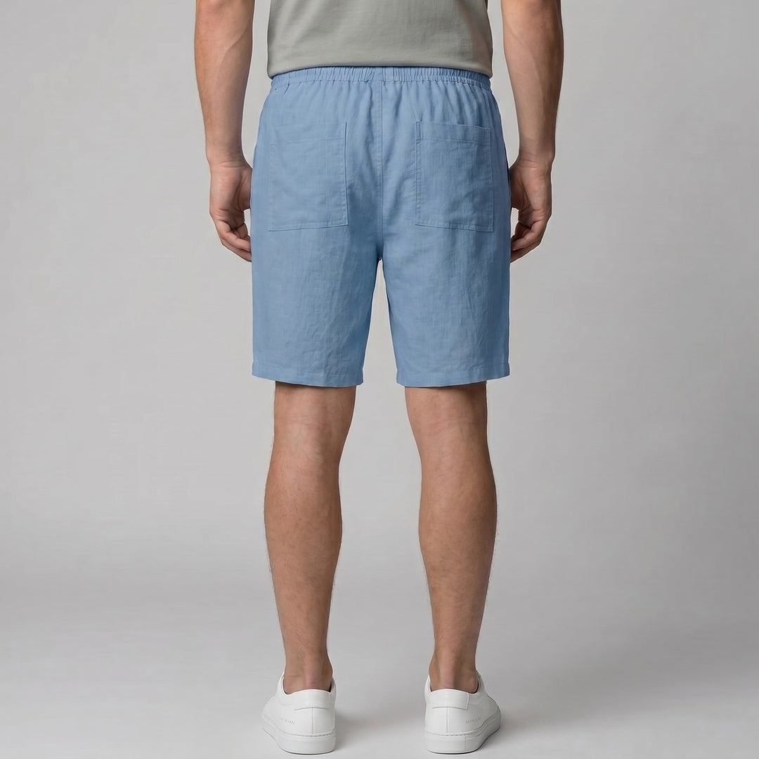 Everard Linen Blend Drawstring Shorts