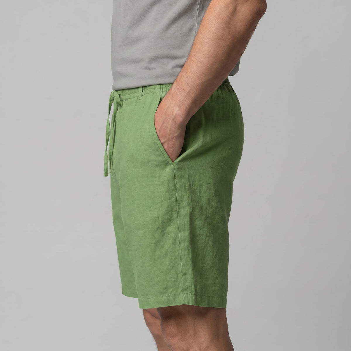 Everard Linen Blend Drawstring Shorts_27