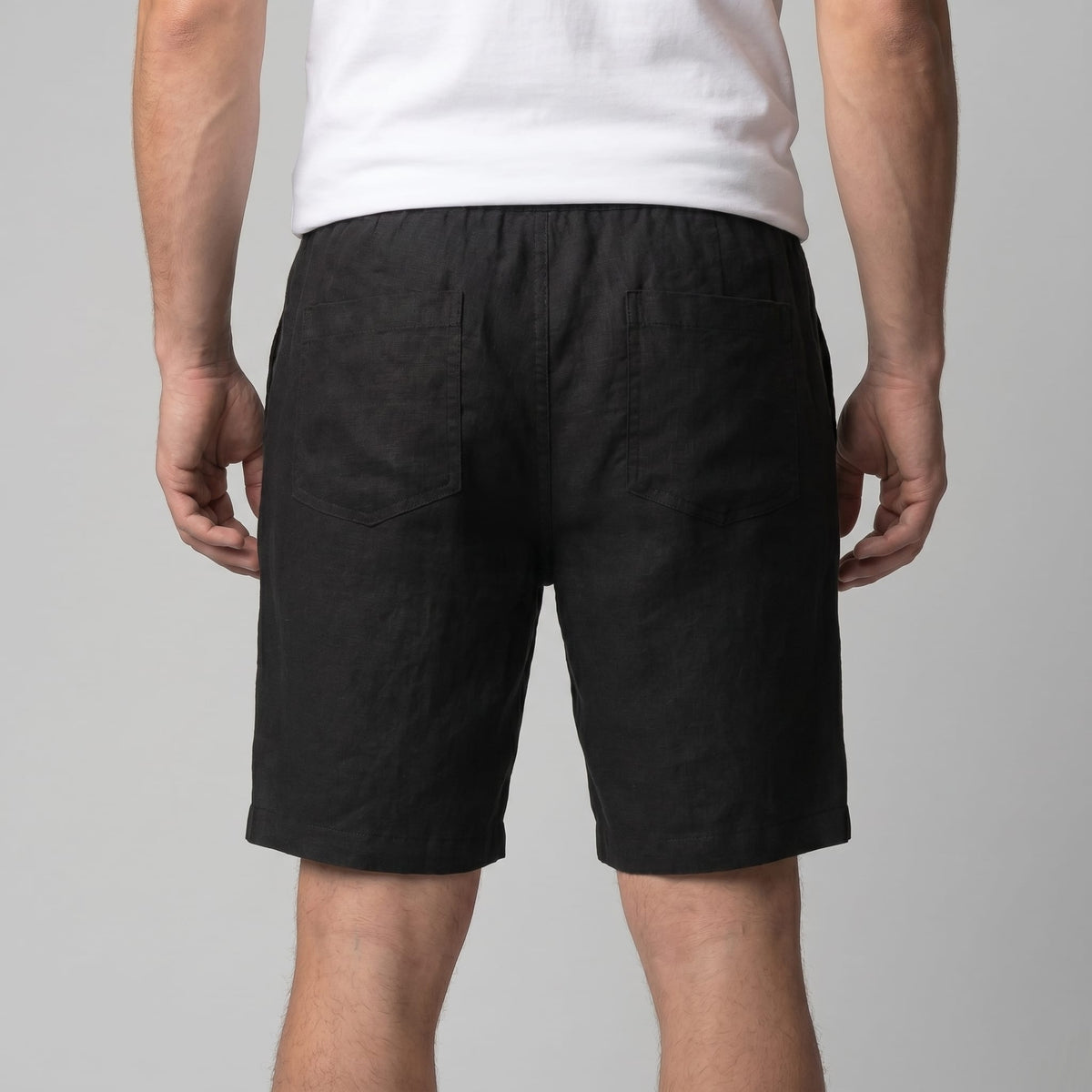 Everard Linen Blend Drawstring Shorts_3