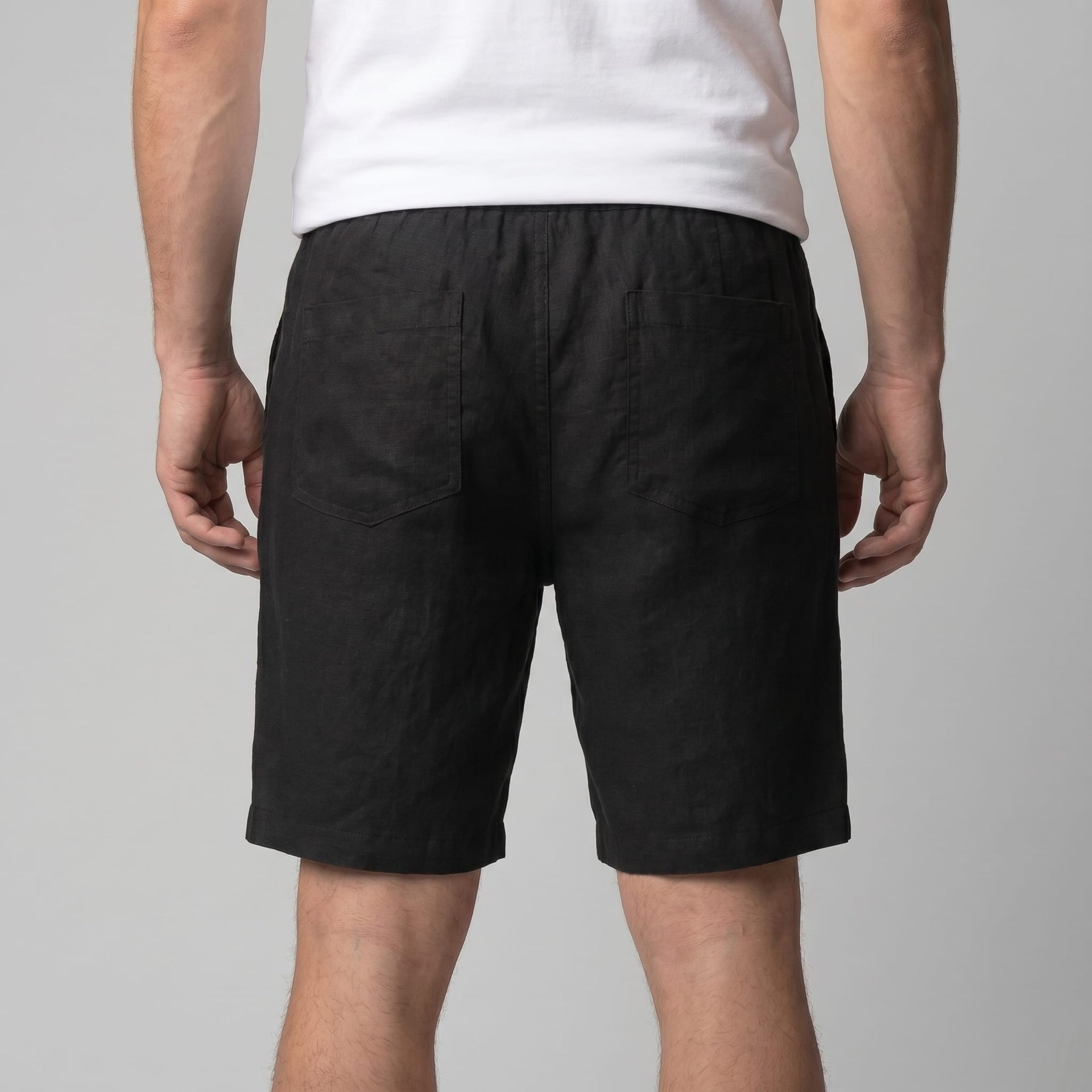 Everard Linen Blend Drawstring Shorts