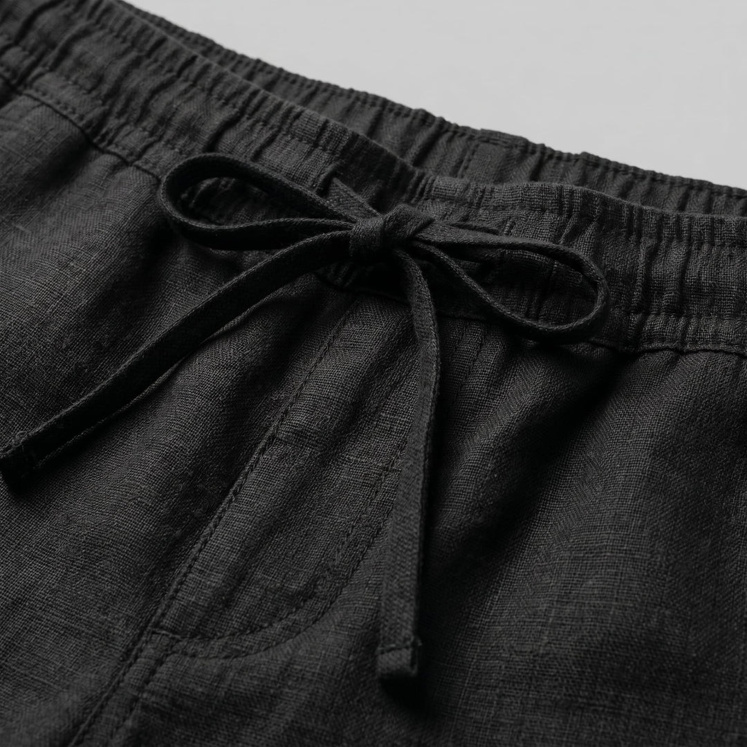 Everard Linen Blend Drawstring Shorts