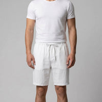 Everard Linen Blend Drawstring Shorts