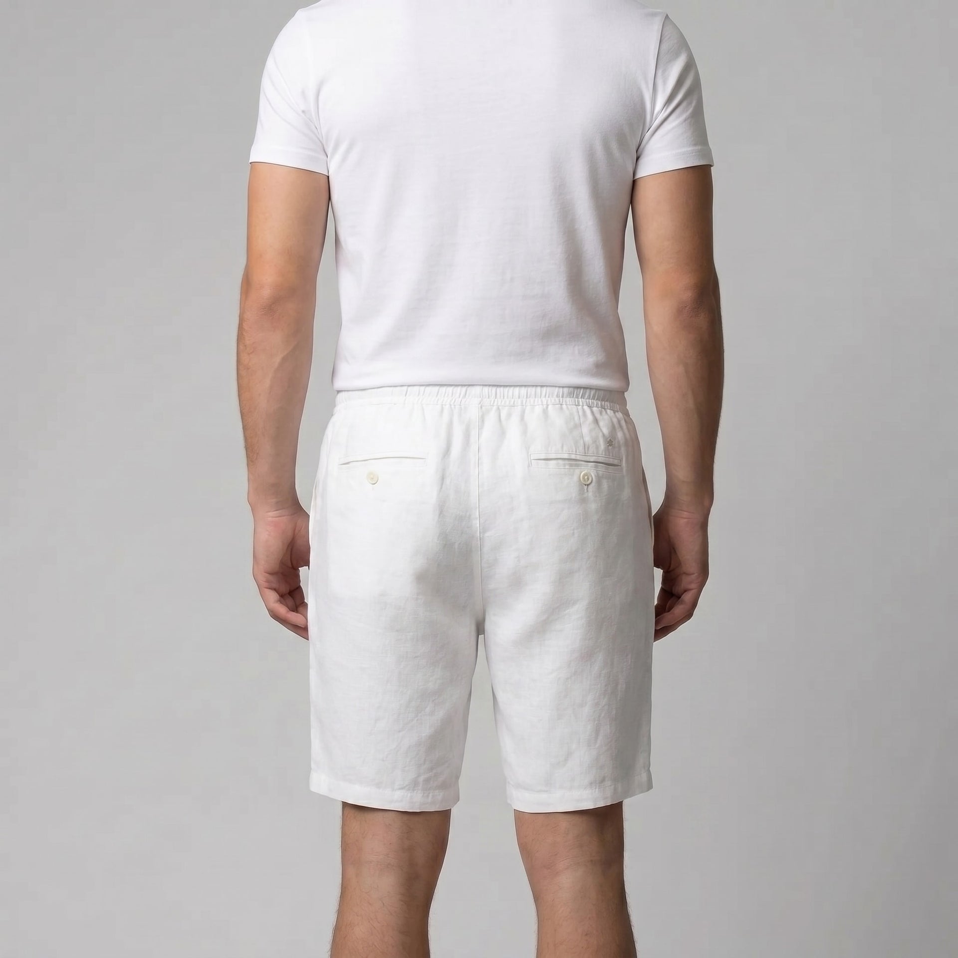 Everard Linen Blend Drawstring Shorts