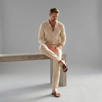 Colby Relaxed Fit Linen Shirt and Pants Set