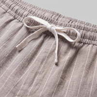 Fairbanks Linen Blend Pinstripe Shorts