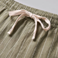 Fairbanks Linen Blend Pinstripe Shorts