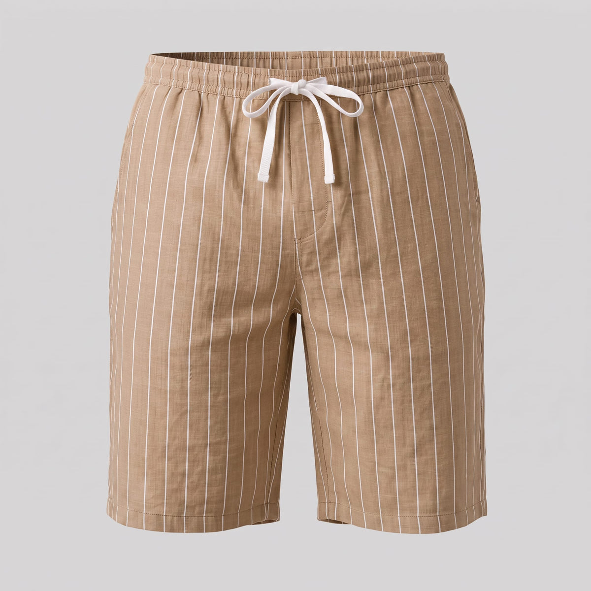Fairbanks Linen Blend Pinstripe Shorts
