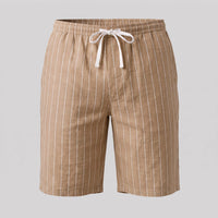 Fairbanks Linen Blend Pinstripe Shorts