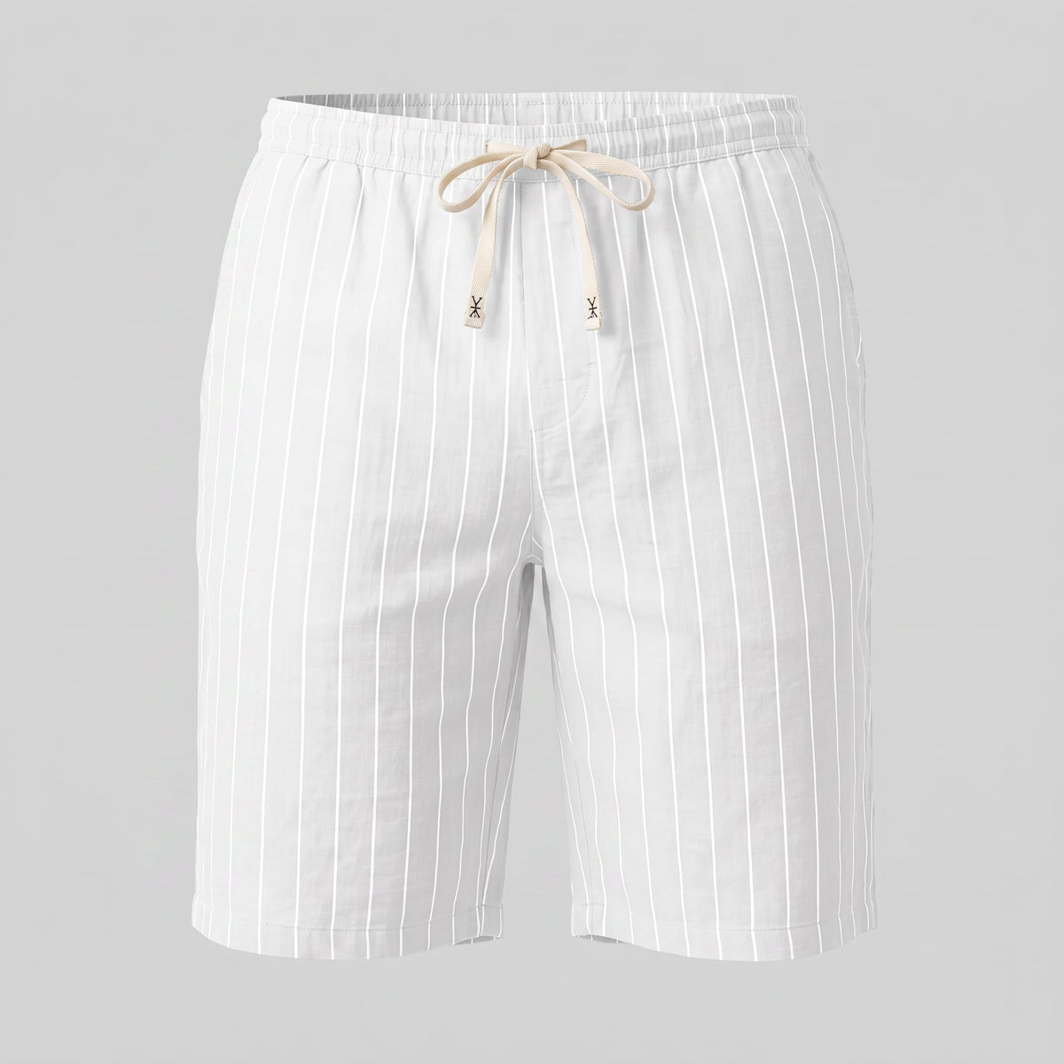 Fairbanks Linen Blend Pinstripe Shorts