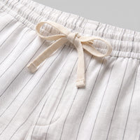 Fairbanks Linen Blend Pinstripe Shorts