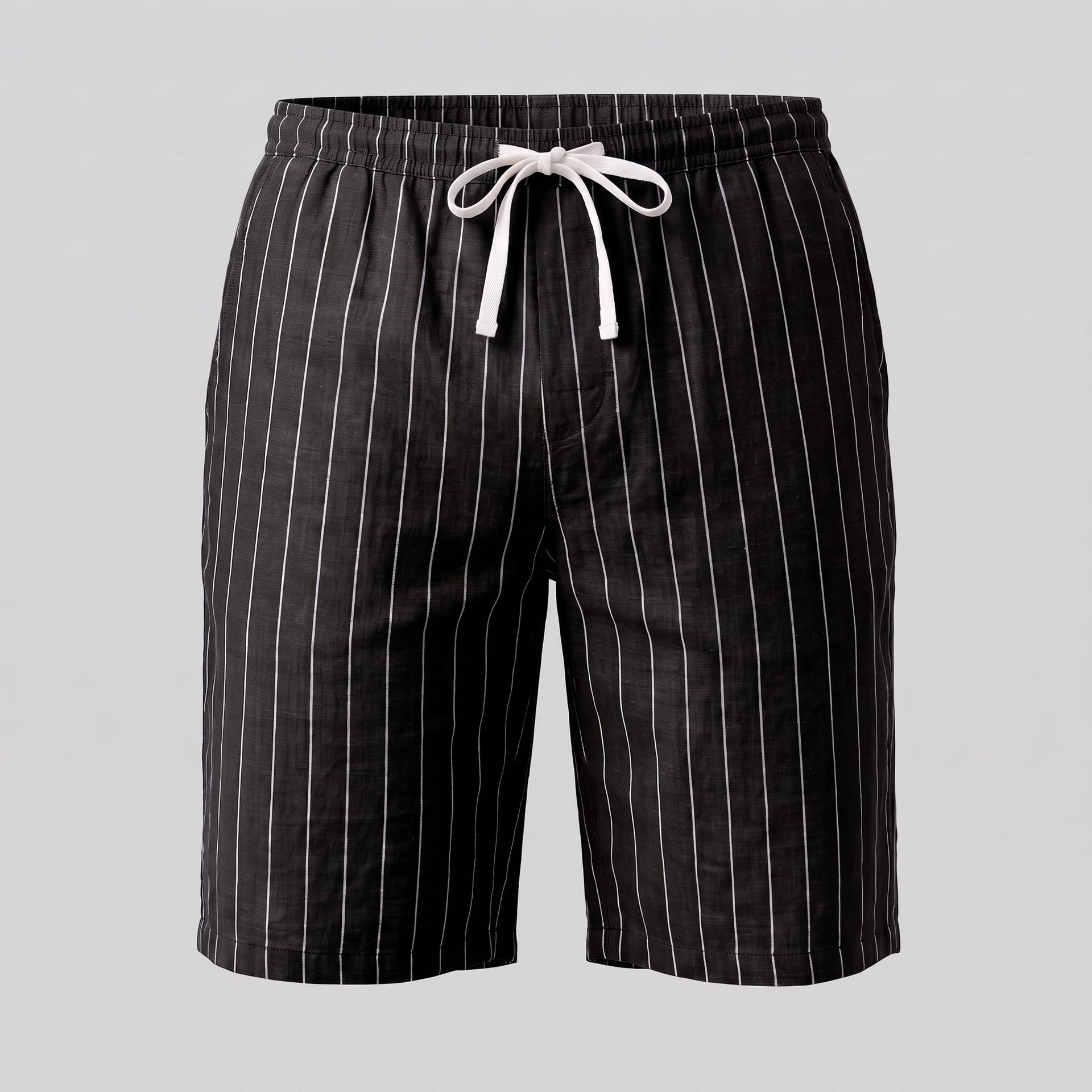 Fairbanks Linen Blend Pinstripe Shorts