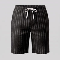 Fairbanks Linen Blend Pinstripe Shorts